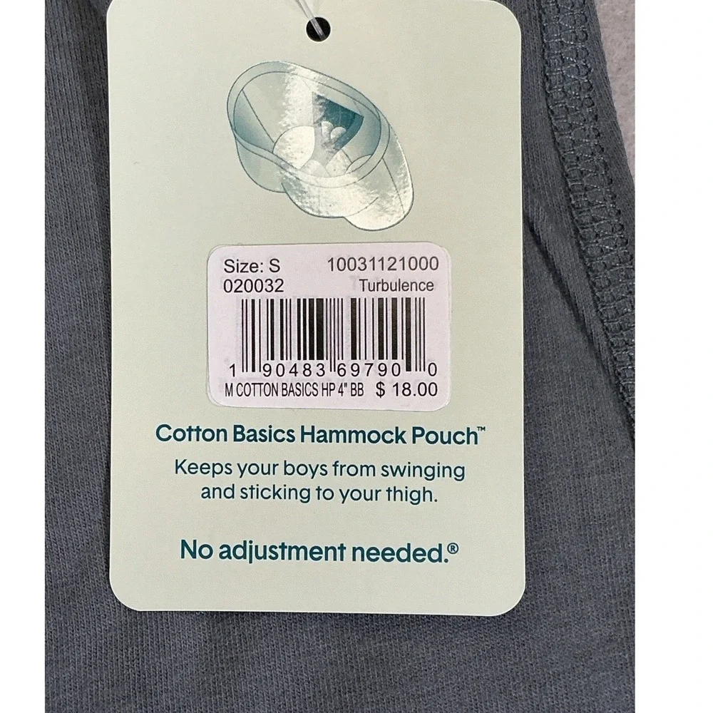 Tommy John Men's Cotton Basics Hammock Pouch Turbulence Boxer Briefs S NWT